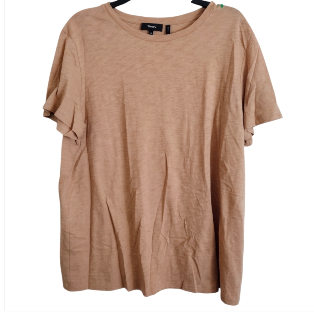 Theory Tan short sleeved T-Shirt size XXL